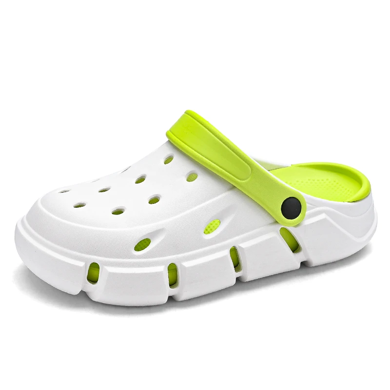 Сандалии мужские с закрытым носком босоножки дырками Нескользящие пляжные