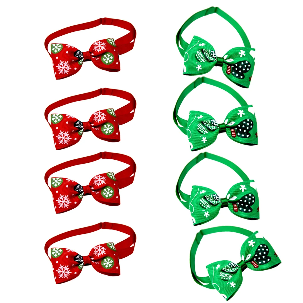 

Dog Bow Collar Cat Tie Christmas Accessories Ties Puppygrooming Bandana Birthday Collars Cute Bows Festivepet Neckerchief Bell