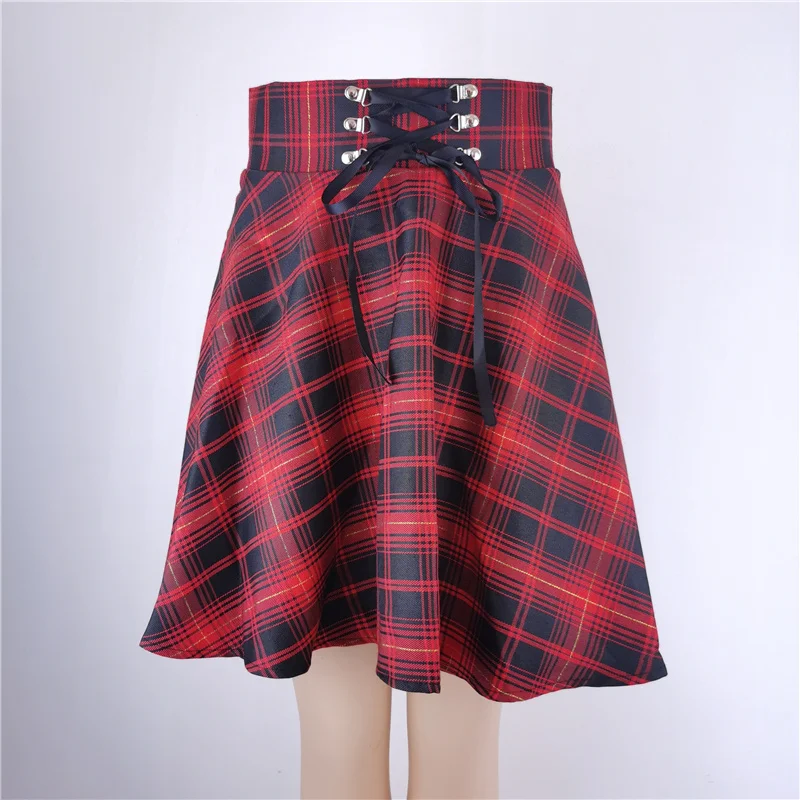 

Harajuku Black Skirt Women's Basic Versatile Flared Casual Mini Skater Skirt High Waisted School Skirt Goth Skirt Punk Skirt