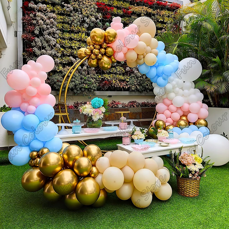 

Maca Pink Blue Latex Balloons Kits Birthday Party Wedding Backdrop Garland Arch Kits Baby Shower Decoration Vacation Atmosphere