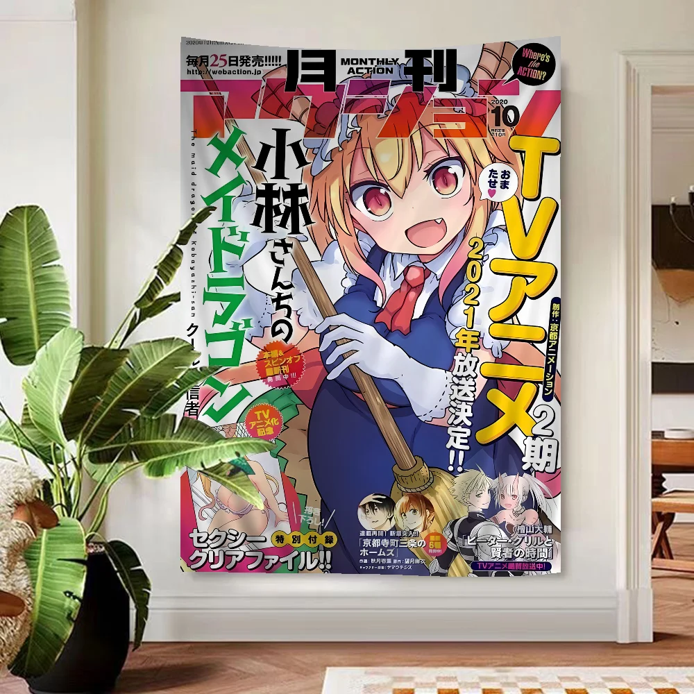 Гобелен Miss Kobayashi с драконом горничной подвесной богемный гобелен Таро хиппи