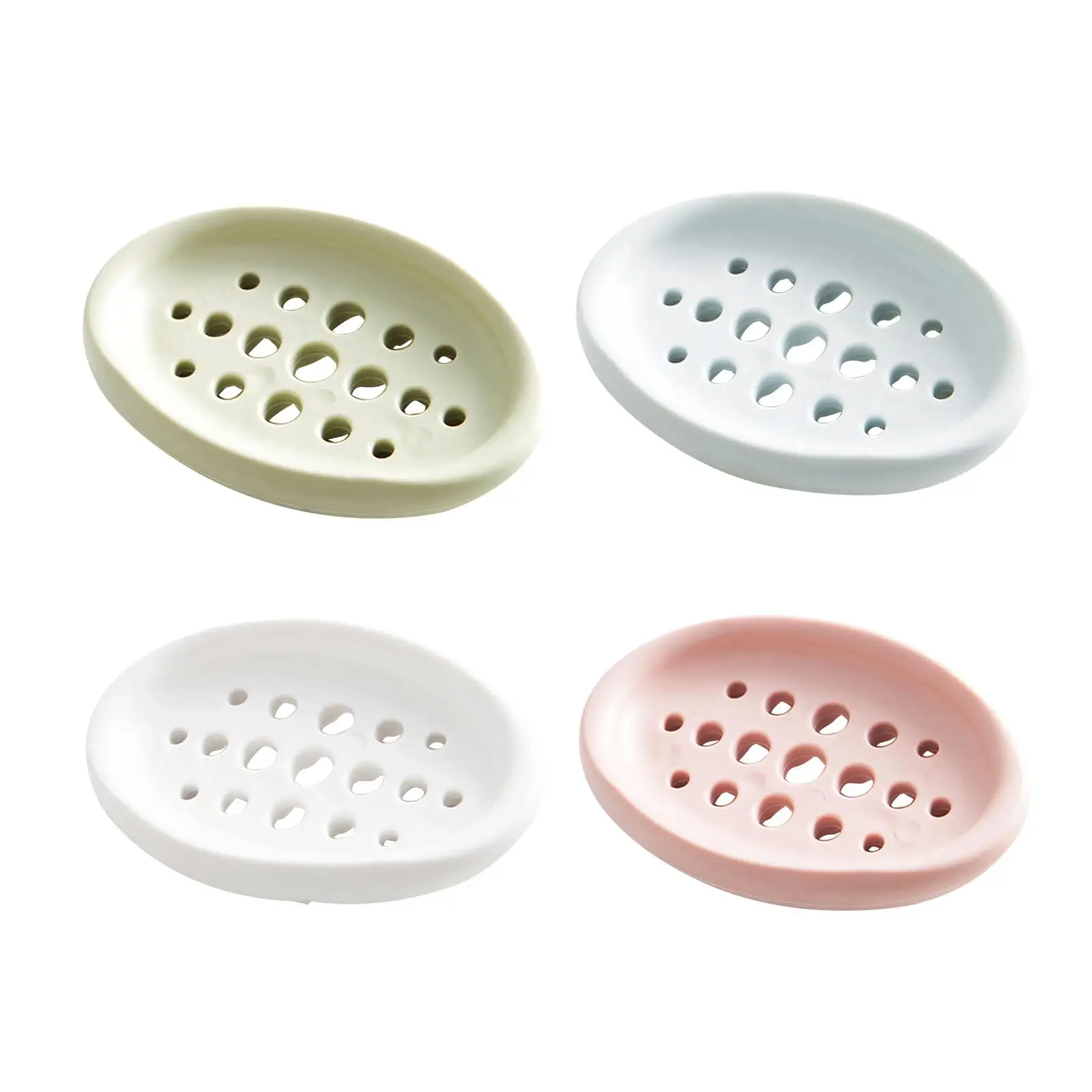 

Portable Draining Soap Box Soap Holder with Drain Hole Soap Storage Rack Soap Tray for Shower Toilet Kitchen Bathroom Camping