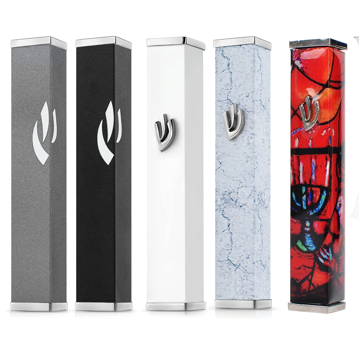 Металлический Mezuzah Judaica Shema благословение иврит домашние дверные украшения