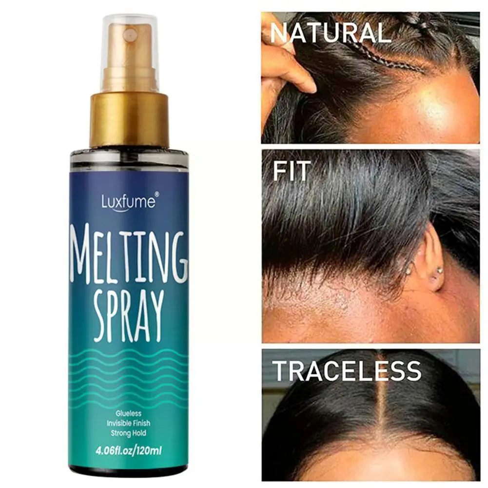 

120ML Lace Melting And Holding Mousse Lace Melting Holding Spray Finishing Hold With Lace Tint Spray For Wigs Free Shipping A2E6