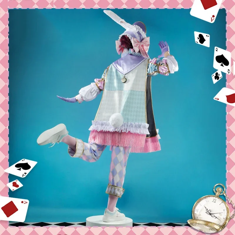 Игра Twisted Wonderland Epel Косплей Костюм Белый Кролик Празднование в Королевстве Розы