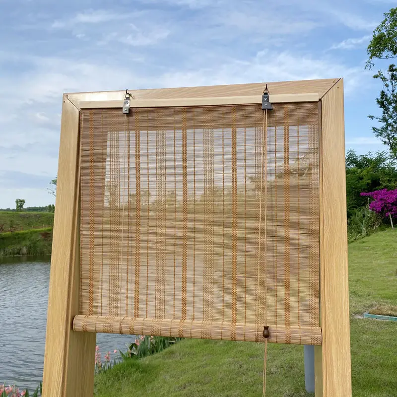 

Natural Classic Bamboo Blinds Good Light Filtering Window Door Curtains Blinds Blackout Roller Blinds Curtain Shutter Curtain