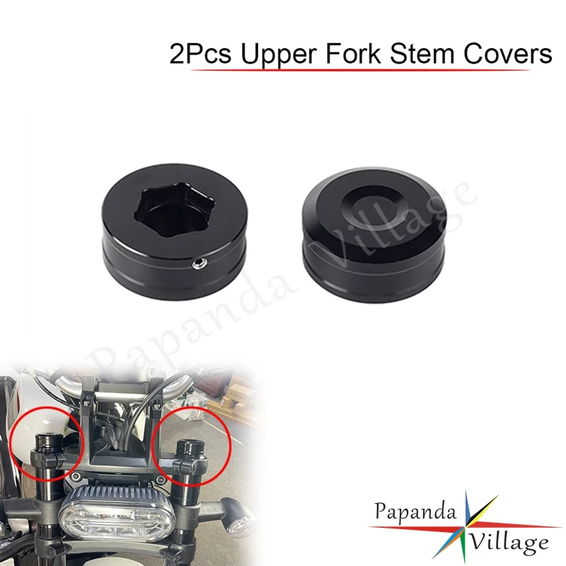 Алюминиевые передние и верхние крышки штока вилки для мотоцикла CNC Harley Sportster S RH1250S