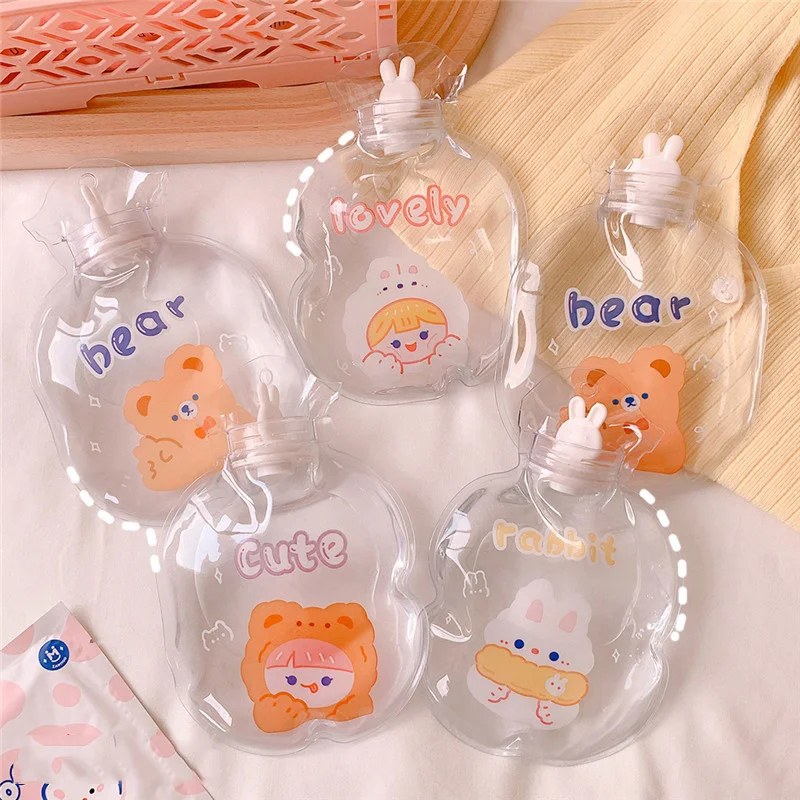 

Cute Cartoon Hand Warmer Mini Bear Rabbit Hot Water Bags Girl Portable Pocket Hand Feet Hot Water Bottle Warming Winter Gift New