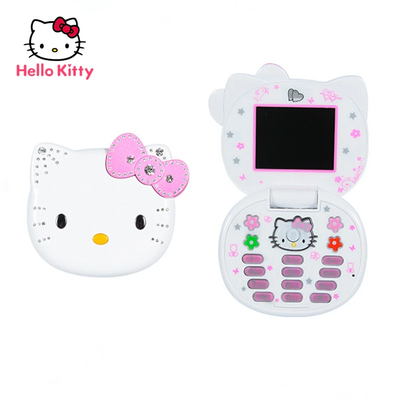 

Милый разблокированный мини-телефон Hello Kitty с четырьмя ремешками
