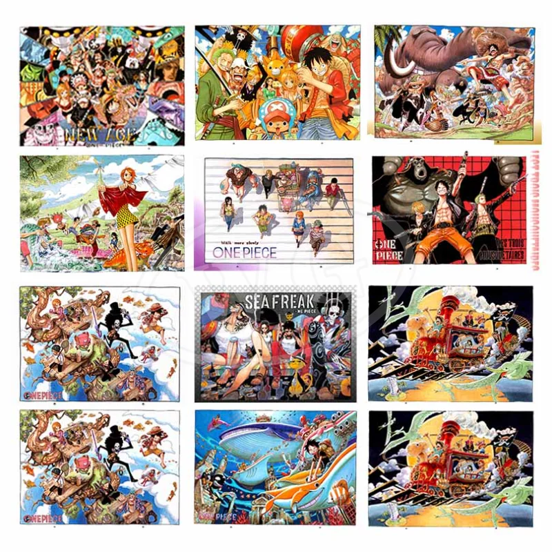 One Piece новая Картина на холсте Аниме Фигурка Обезьяна D Luffy Roronoa Zoro HD печать картина