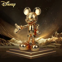 cartoon anime mickey mouse statue resin plating welcome gesture sculpture figure fashion mickey ornaments office home decor