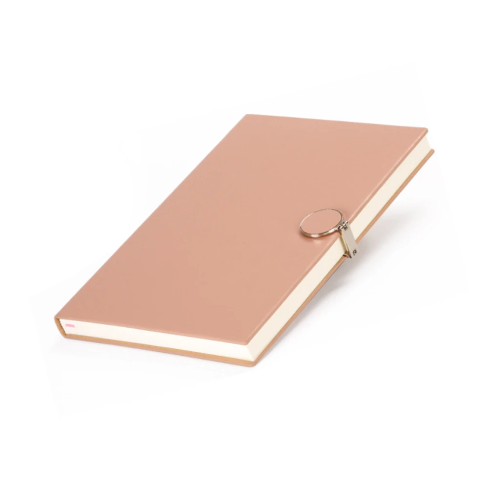 School Supplier Customized Pigskin Business Notebook Custom Logo Spot A5 Notepad Round Buckle Diary Notebook Small Notebook