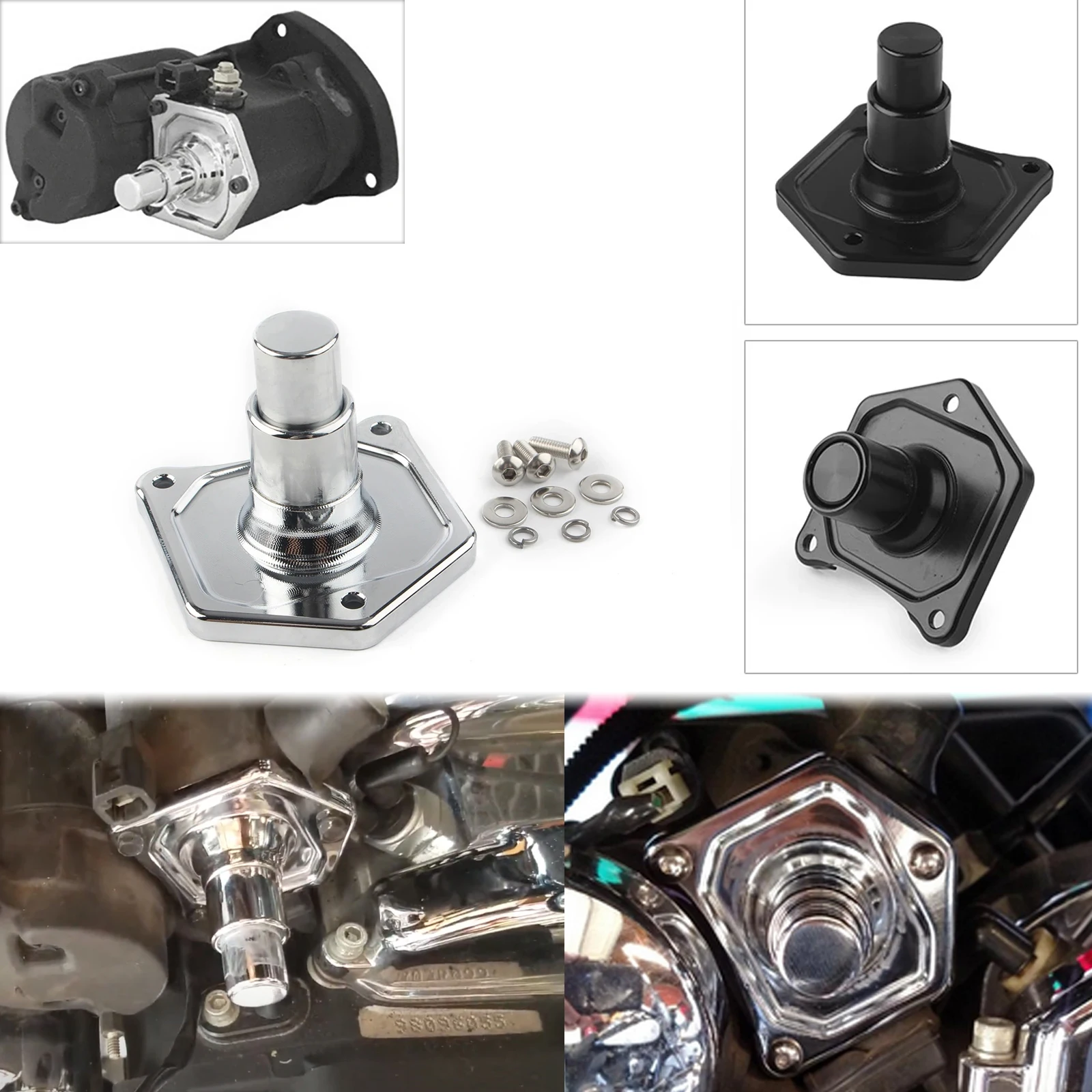 

Motorcycle Solenoid Cover Push Button Starter For Harley Twin Dyna Sportster XL Touring Road King 1991-2018