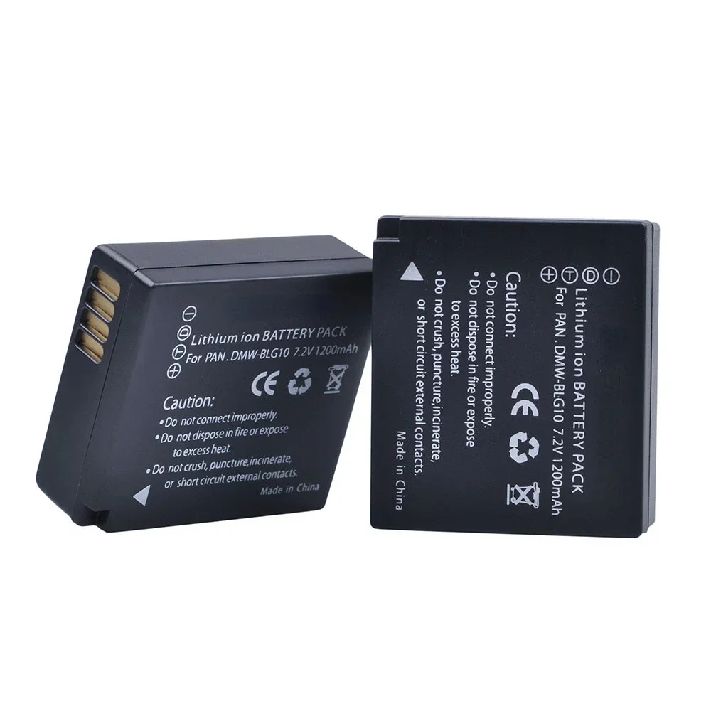 Аккумулятор для Panasonic Lumix DMC GF6 GX7 GF3 GF5 ZS100 ZS60 LX100 GX85 DMW-BLG10 GX80 2 шт.