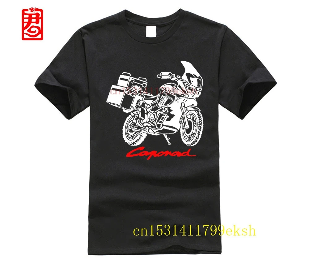 Футболка Aprilia Caponord 1000 Etv Rally Raid Мужская модные хлопковые крутые топы с круглым