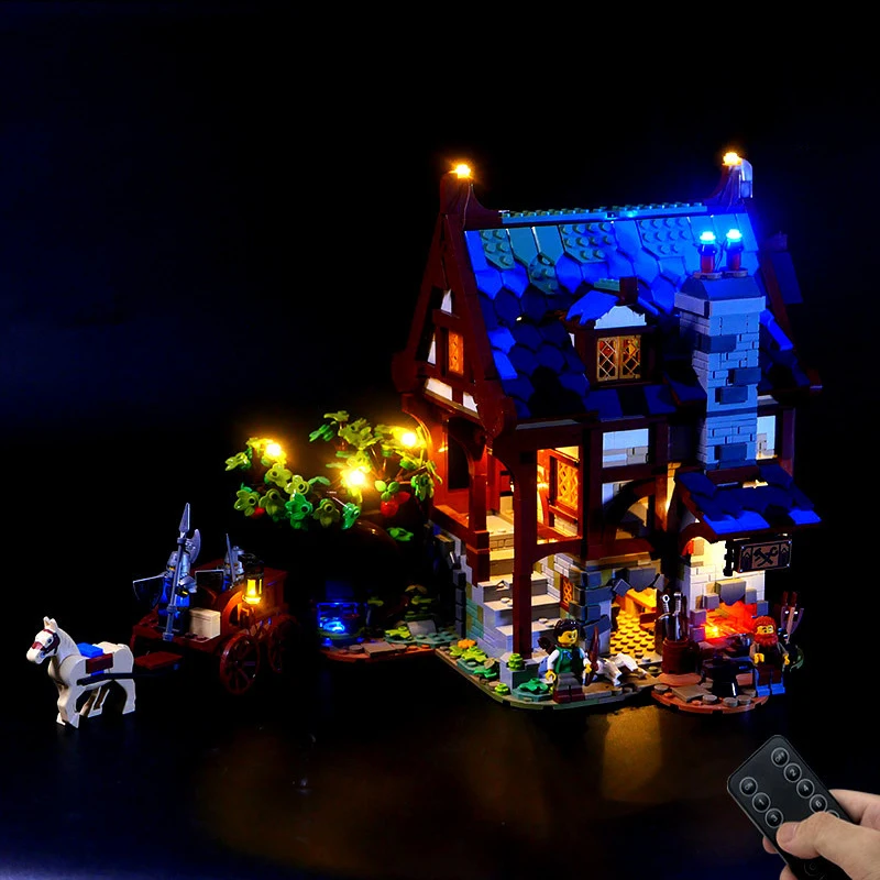 Детский конструктор для конструктора LEGO 21325 средневековый строительный блок