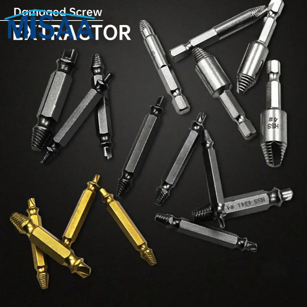 

Works With Any Drill Damaged Screw Extractor Demolish Demolition Tool 4/5/6 Pcs Slip Teeth Remover Tools Steel Bolt Stud Durable