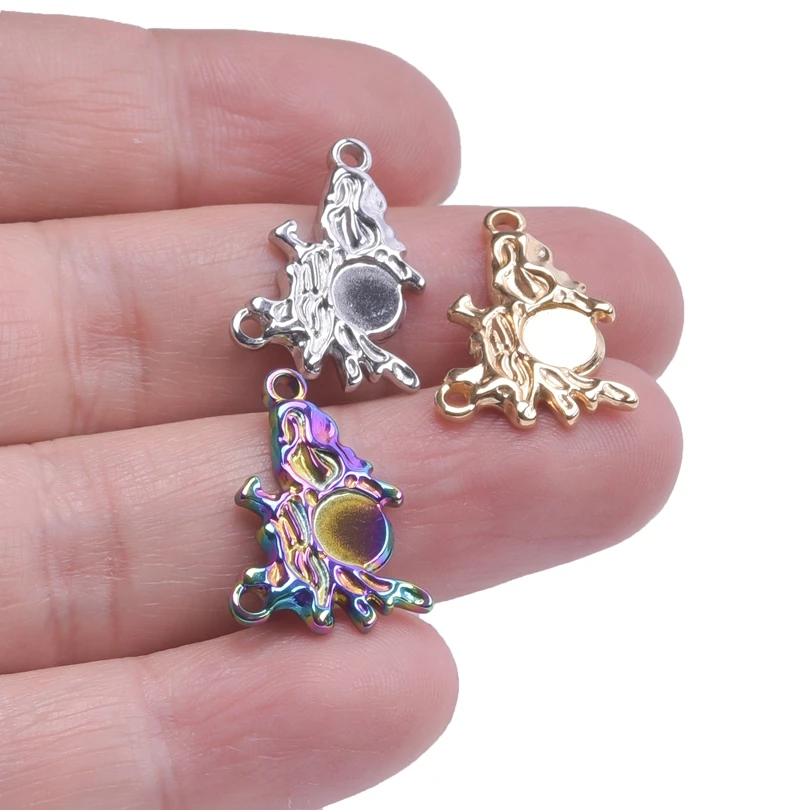 

Creative Irregular Charm Mermaid Pendant For Jewelry Making Bulk Stainless Steel Connector For Handmade DIY Earrings Neacklace