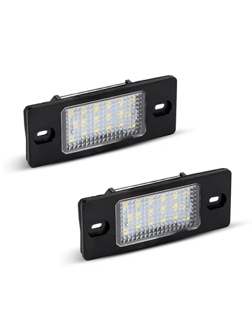 2 шт., супербелые фотообои для номерного знака, подходит для Skoda Fabia 1 2002-2010, Skoda Fabia 1 Stufenheck Combi 1999-2007 годов выпуска