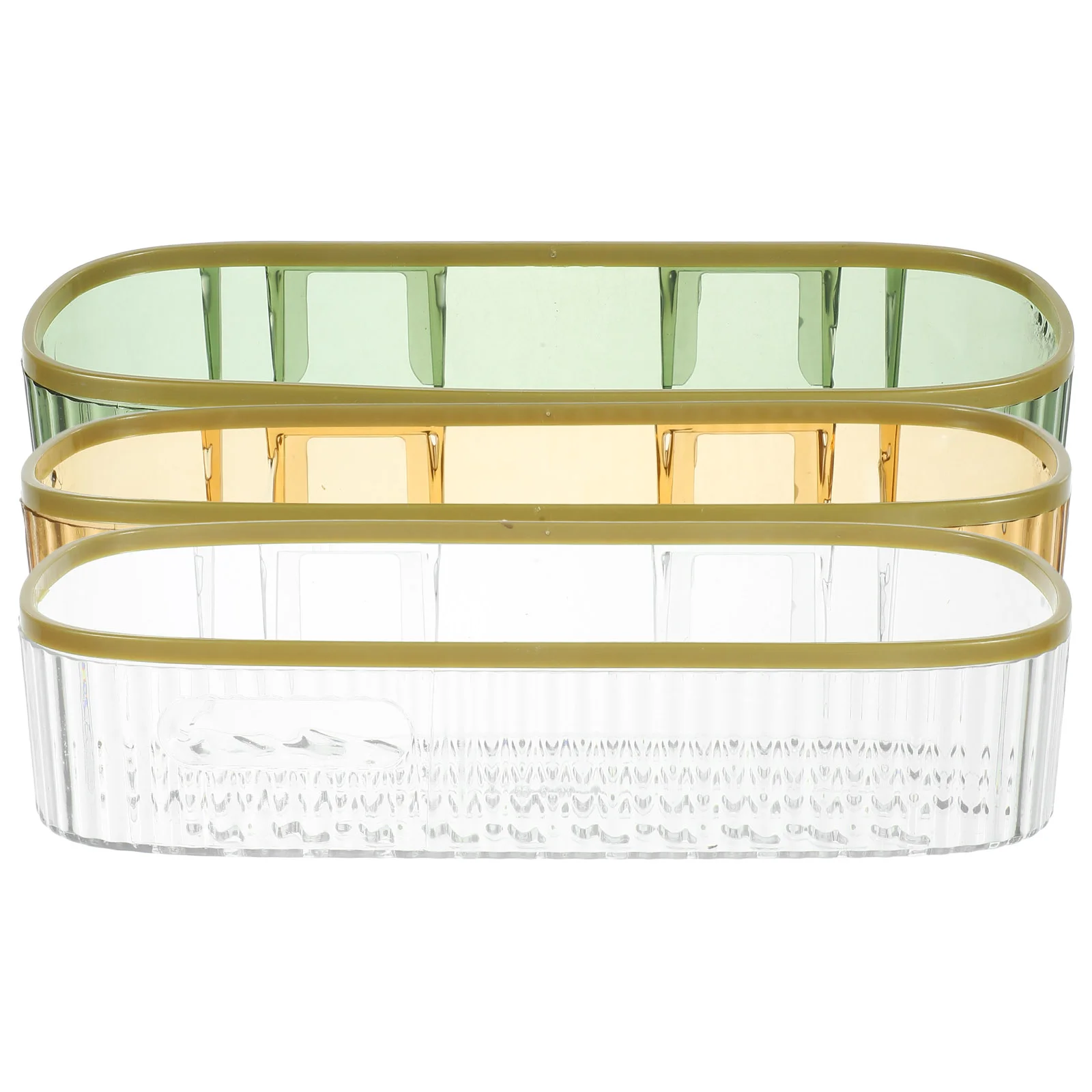 

3 Pcs Bathroom Shelf Nail-free Seasoning Shelves Decorative Storage Stands Adhesive Holder Mount Shampoo