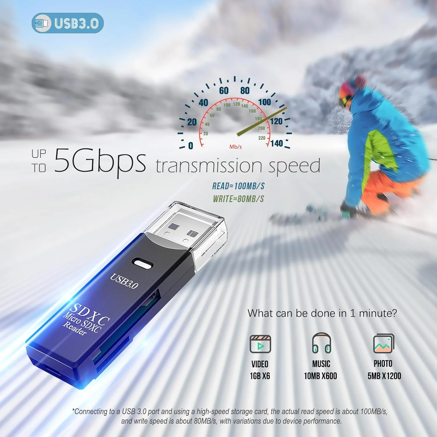 Устройство для чтения карт Micro sd USB 3 0 2 в 1