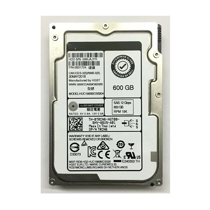 

100%NEW ORIGINAL 1 Year Warranty HUC156060CSS204 600G 15K 2.5inch