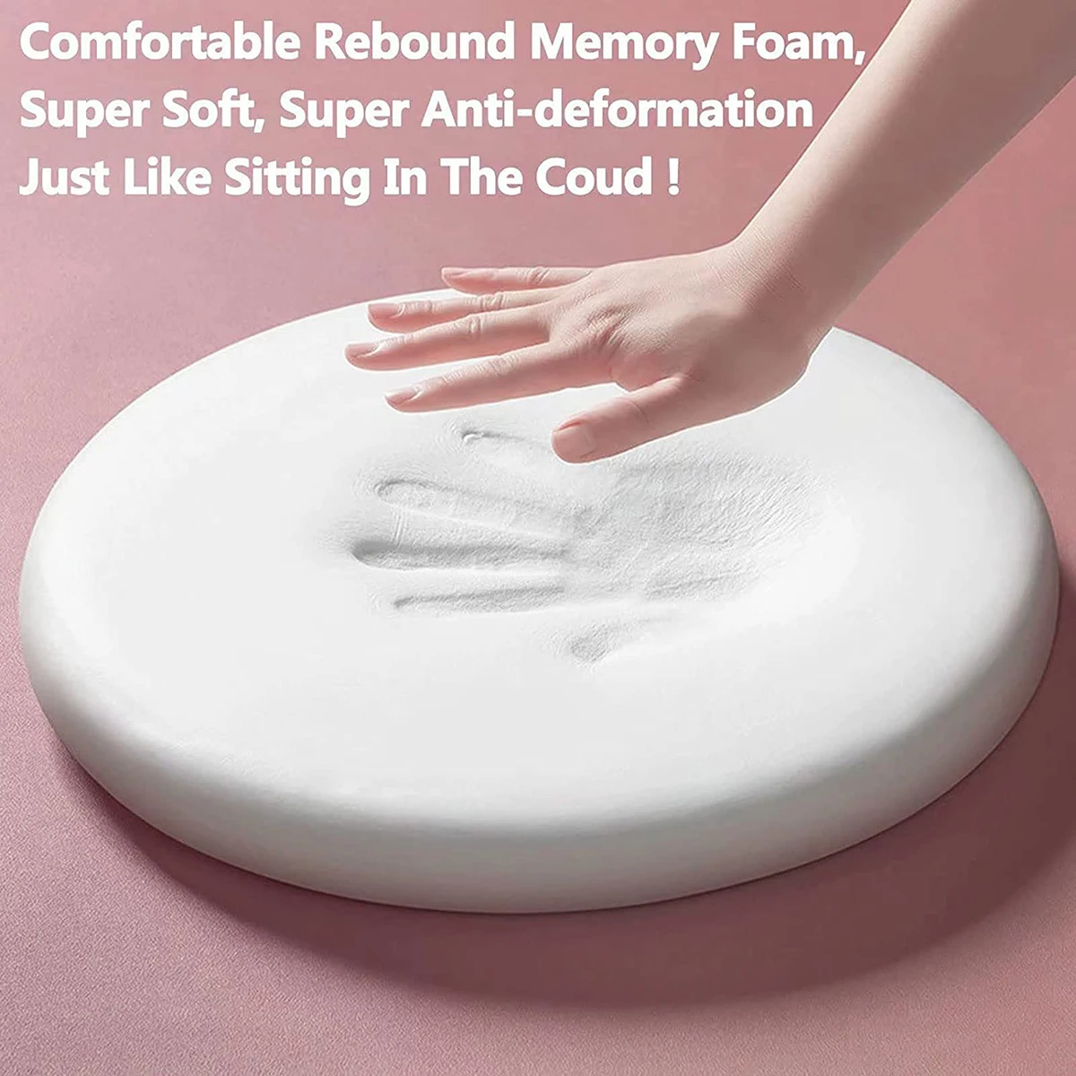 Мягкая подушка для стула с низким отскоком регулируемая круглая моющаяся