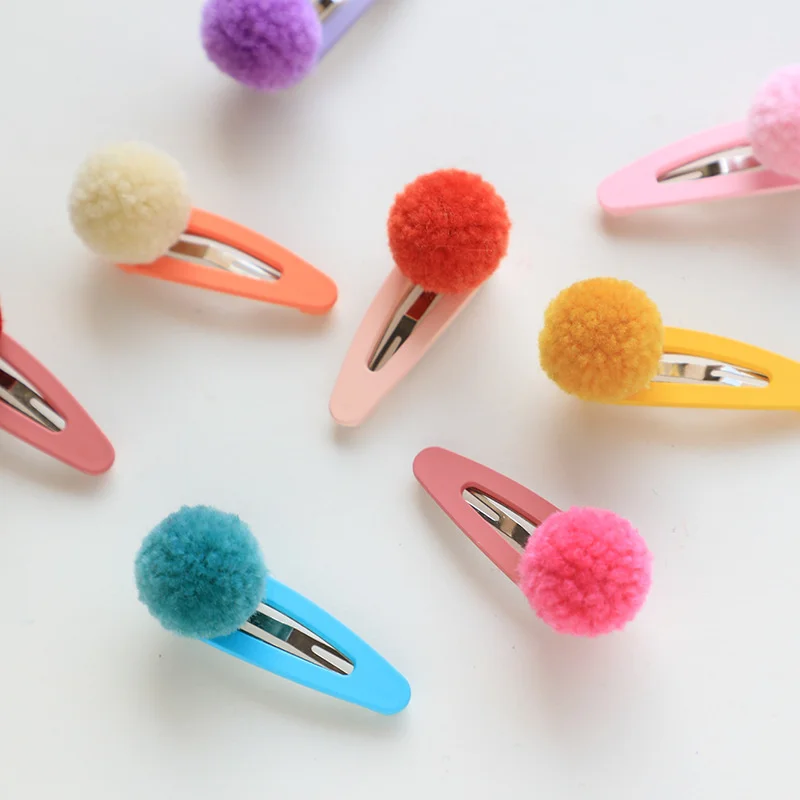 Hair Ball Hairgrip Baby Girls Kids Hair Clip Bobby Pins Accessories For Children Barrette Hairpin