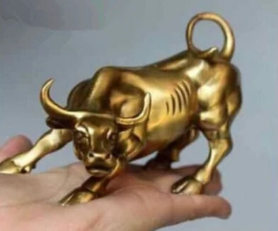 

Copper Brass CHINESE crafts decor Asian bronce Puro Antiguo Antiguo Exquisito Hecho A Mano Chino Bronce Fierce Bull OX Estatua