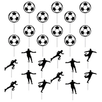 24pcs sports party decorations sports theme party toddler birthday cake pick sports party cake pick