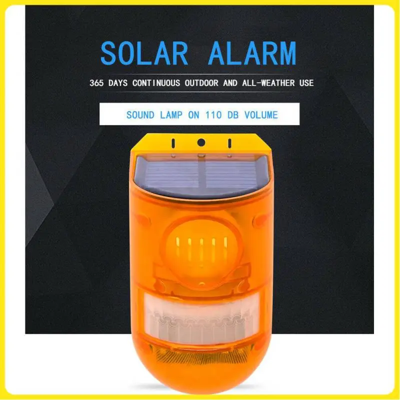

IP65 Solar Alarm Siren With Strobe Wireless PIR Motion Sensor Alarm Detector For Garden Yard With 4 Modol Day And Night Lighting