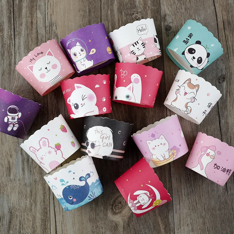

50pc Paper Cupcake Liners Muffin Cases Cup Cake Molds Party Tray Topper Baking Tray Kitchen Accessories Pastry Decoration Tools