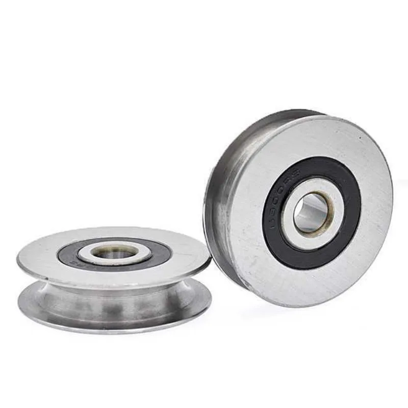 1pcs 6*29.3*8mm 440C Stainless Steel Pulley  Waterproof, Rustproof, Non SUS304 Bearing Wheel Groove, U Groove Type