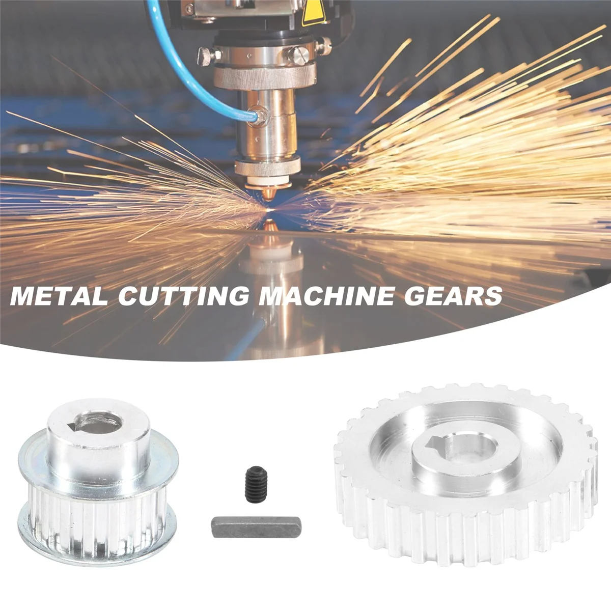 2Pcs Metal Synchronous Pulley Gear Motor Belt Drive Wheel S Cj0618 Mini Lathe Gears Cutting Machine
