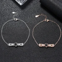 dascusto 925 silver personalized bracelet for women photo projection bracelets custom pet picture couple memorial gift jewelry