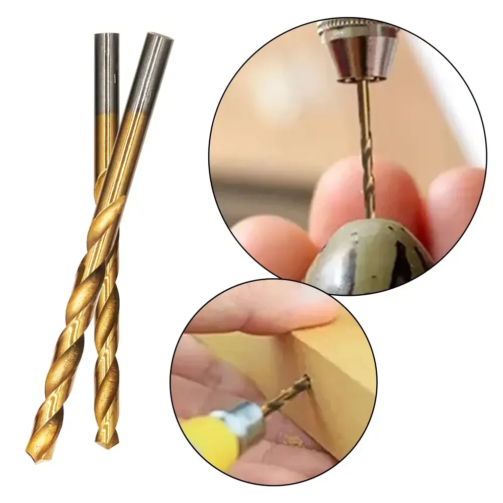 HILIXUN 13 шт. прямое спиральное сверло с титановым покрытием 1 5-6 5 мм пластиковая