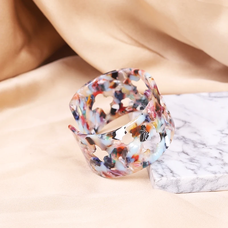 Ацетатный браслет модный простой дизайн женский с шармами ювелирные изделия от