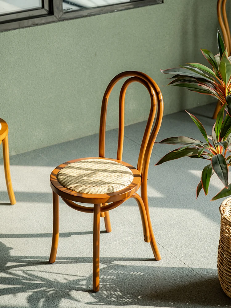 

Американский стиль Французский стиль стул в стиле ретро скандинавский дизайн домашний Средний старинный ротанговый обеденный стул из цельного дерева