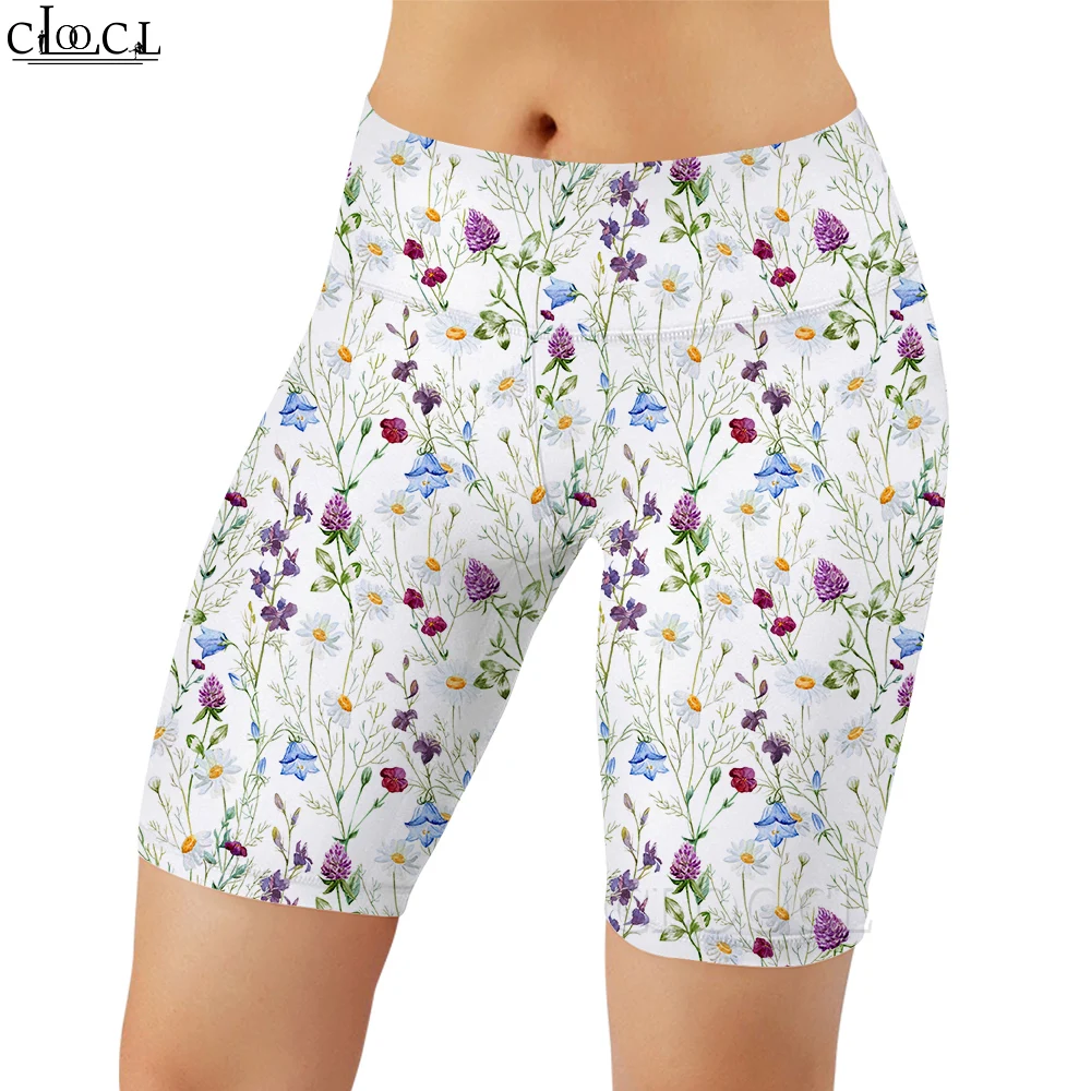 CLOOCL Women Cute Cartoon Lamb 3D Graphics Printed Shorts Casual for Female Outdoor Workout Gym Sports Push-up Leggings Fashion images - 5
