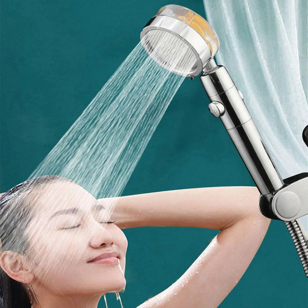 

High-Pressure Shower Head Removable Shower With Fan 360° Rotation Washable Toilet Bathroom Accessories