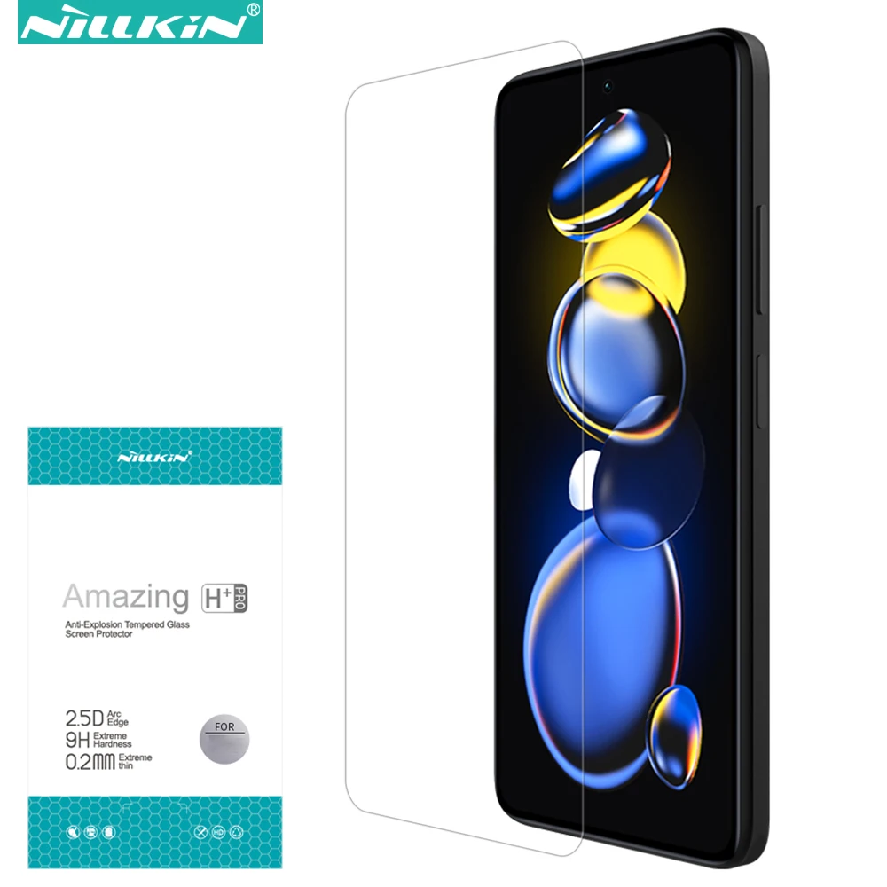 

Nillkin H+Pro 0.22MM Tempered Glass for Poco X4 GT 5G / Redmi Note 11T Pro + 5G, Ultra Thin 9H Screen Protectors Glass Film