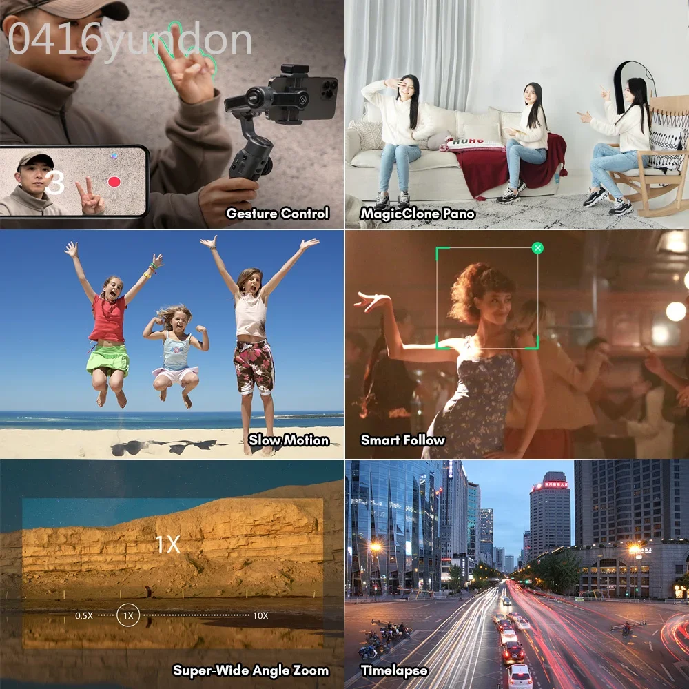 3-осевой ручной гиростабилизатор ZHIYUN Smooth 5 для смартфонов тележка зум умное
