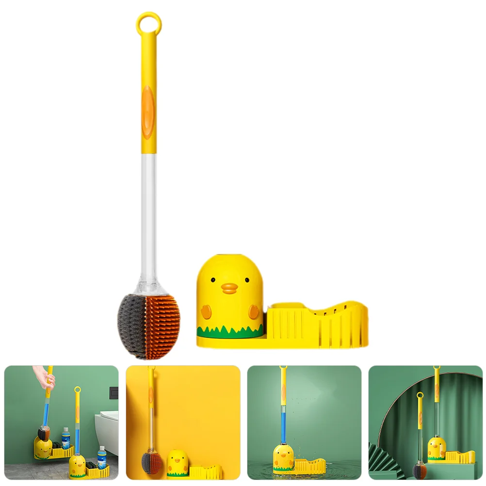 

Wall-Mounted Handle Toilet Cleaner Bathroom Cleaning Brush Closestool Cleaning Brush