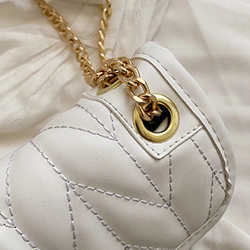 2023 New Casual Chain Crossbody Bags for Women Fashion Simple Shoulder Bags Ladies Designer Handbags PU Leather Messenger Bags