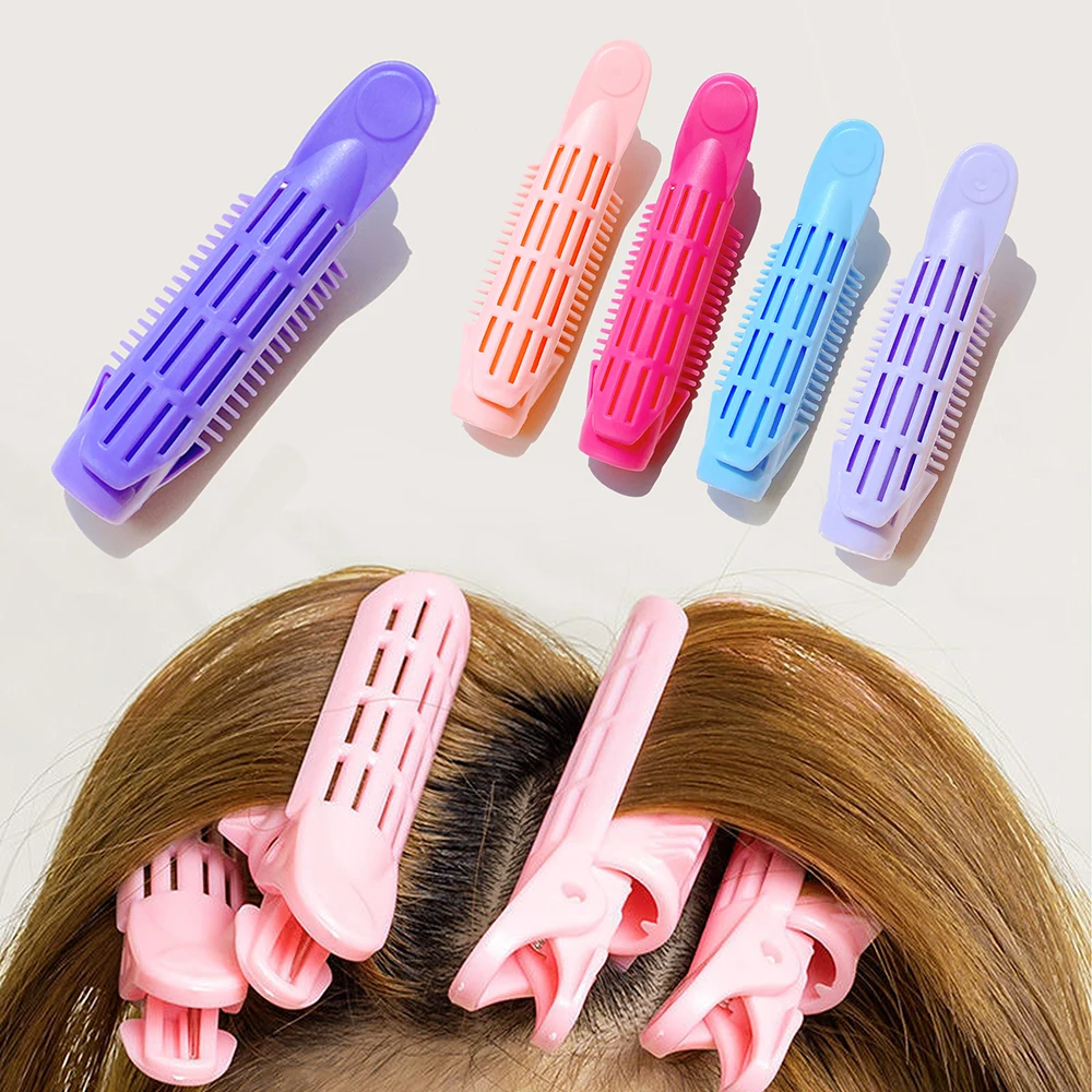 

4pcs/set Heatless Hair Rollers Curlers Bangs Hair Root Volume Clip Fluffy Hair Clips Portable Korean Hair Accessories for Women