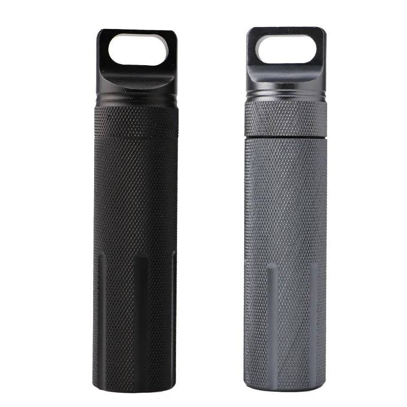 

Outdoor Aluminum Waterproof Capsule Tank Seal Bottle Storage Pill Container EDC Survival Tool First Aid Cartridge