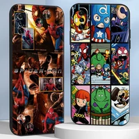 us marvel anime phone case for xiaomi poco x3 pro m3 pro nfc f3 gt 11 lite liquid silicon shockproof black shell silicone cover