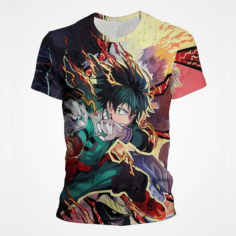 

2022 New Anime My Hero Academia Kuroko No Basket 3D Print T Shirts Men Women Children Casual T-shirt Boy Girl Cartoon Tops