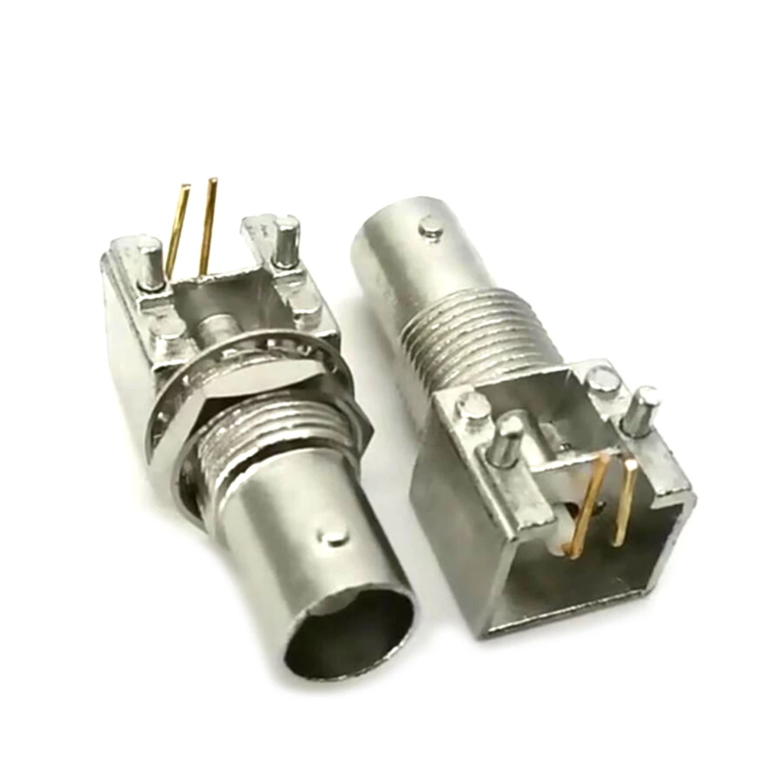 2 шт. BNC Гнездовой разъем радиочастотный коаксиальный с гайкой прямоугольный