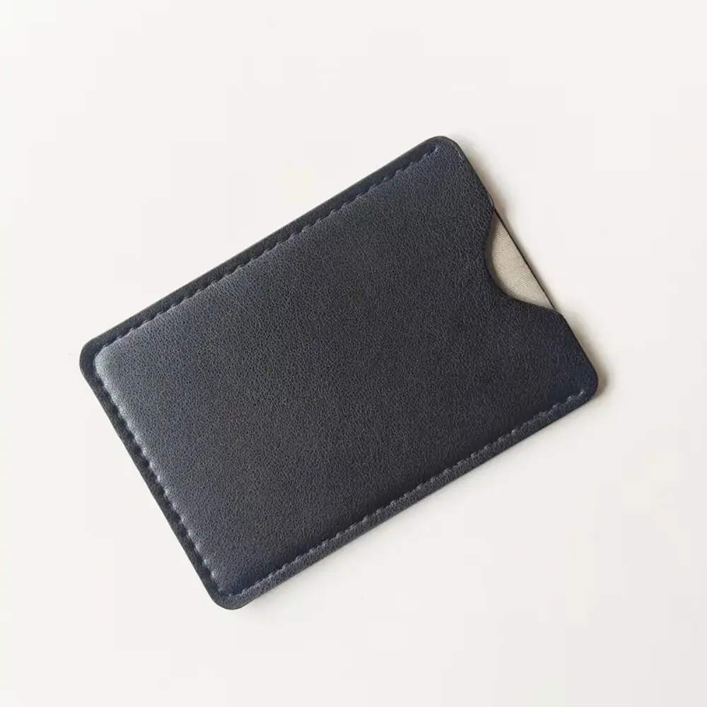 Фото Ультратонкий держатель для RFID-карт из искусственной кожи с мягкой подкладкой, защитный чехол для банковских карт с функцией блокировки RFID и защиты от размагничивания. №3